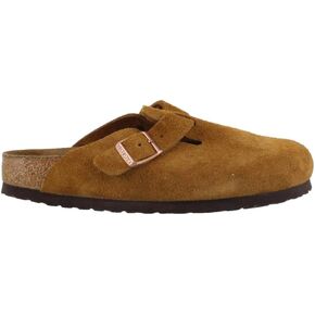 Birkenstock Women's Boston Soft Footbed Clogs, Mink, Tan, 10-10.5 Medium US