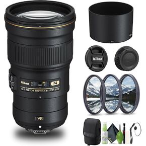 Nikon AF-S NIKKOR 300mm f/4E PF ED VR Lens (2223) + Filter Kit + Cap Keeper + Cleaning Kit