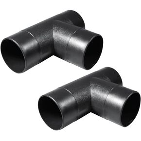 POWERTEC 70180-P2 2-1/2-Inch Dust Collection T-Fitting, 2 PK