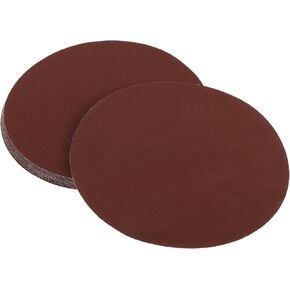 10 Pcs 6inch 320 Grit Universal Sanding Discs - Round Hook and Loop Sandpaper - White Paper Red