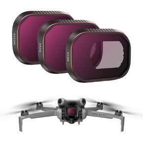 ND Filter for DJI Mini 4 Pro Accessories, ND 16/64/256 Camera Lens Filters Compatible with DJI Mini 4 Pro Drone Accessories-(Aluminum Version)