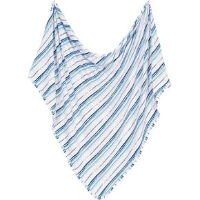 Baby Swaddle Blanket, Baby Girl or Baby Boy Comfortable for Newborn Girls and Boys, Ocean Stripe