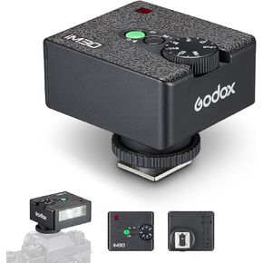 GODOX IM30 Mini Camera Flash, Pocket Camera Speedlite with GN 15,7 Power Brightness Levels, 230 Full-Power Flashes,Single-Contact Hotshoe for Canon/Nikon/Fuji Mirrorless & Film Camera