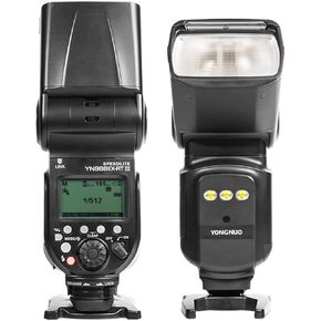 YONGNUO YN968EX-RT III 2.4G Wireless ETTL Flash Speedlite, GN60 HSS 1/8000s Master and Slave Mode with 5500K High Power LED Light for Canon DSLR Cameras
