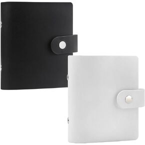 2Packs 52 Pockets Mini Photo Album for Fujifilm Instax Mini Instant Film(Black+White)