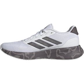 adidas Women's Run Falcon 5 Sneaker, White/Grey Strata/Black, 9