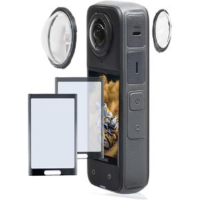 Premium Lens Guard + 2× Tempered Glass Screen Protectors – Compatible with Insta360 X4 – Durable Camera Lens & Screen Protection Accessories