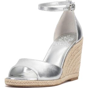 Vince Camuto Women's Felyn Wedge Sandal, Lux Silver, 9