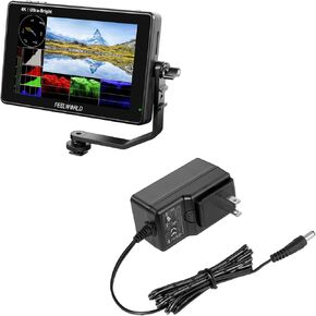 FEELWORLD LUT7 Camera Field DSLR Monitor and 12V 3A Power Adapter Bundle