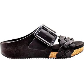 VOLATILE Women's Morel Braided Slide Sandal Wedge