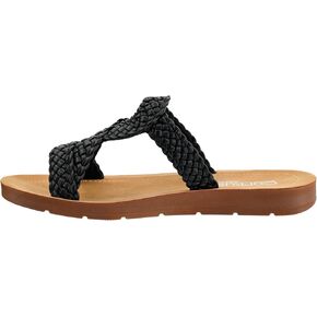 Corkys Footwear Womens All Tangled Up Sandals - With Flexible Comfortable Soles, Woven Straps, And A Chic Keyhole Design - Chic and Stylish Summer Sandals