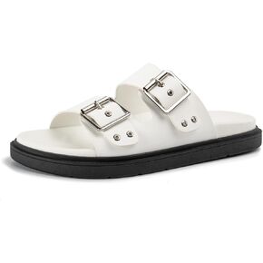 Platform Sandals for women with Adjustable Double Strap Comfort Slides Sandal for Summer Beach Holiday Outdoor