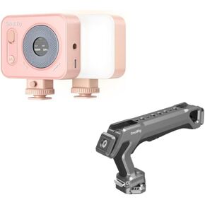 SMALLRIG Vibe P96 Pro Led Video Light and Quick Release Top Handle with Quick Release Slider