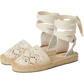 Soludos نساء Lauren Lace Up crochet espadrilles