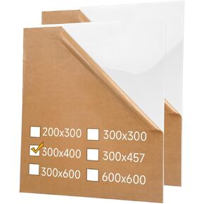 2 Pack White Cell Cast Acrylic Sheets 1/8inch (3mm) Glossy 12x12 300x300mm Laserable Plexiglass Sheets Plasitc Board for Laser Cutting Engraving DIY Project Craft Sign in Kuwait