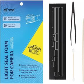 eTone Pre-Cut Light Seal Foam Sponge 3 Kits Adhesive for Pentacon Six/Six TL Camera