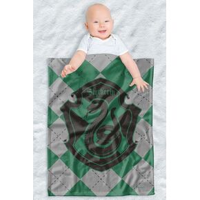 Harry Potter Lightweight Baby Blanket, 30"X40", Slytherin Sigil Unisex for Infants Girls & Boys