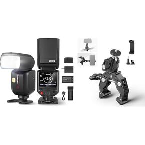 NEEWER Z880-C 2.4G 76Ws TTL Camera Flash Speedlite Compatible with Canon, Upgraded UI, Adjustable Modeling Lamp, 1/8000s HSS 7.4V/2600mAh Battery 480 Full Power Flash, ST87 Super Clamp Included