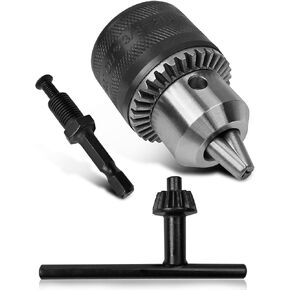 763198-1 3/8 Inch Drill Chuck Adapter Fit for Makita Impact Driver, Drill Bit Adapter Chuck Impact Driver Quick Connect Keyless 1/4 Inch Hex Shank in Kuwait