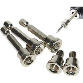 5 pcs Drywall Screw Setter Bits | Magnetic Screwdriver Bits Set | Screw Positioning Tools | Magnetic Drill
