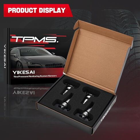 TPMS Sensor Set of 4-315Mhz Tire Pressure Monitoring Sensors Compatible with Ford F-150 F150, Edge, Flex, Explorer, Mustang, Lincoln | Replace #F2GZ-1A189-A, F2GZ1A189A, F2GT1A180AB, F2GT1A150AB in Saudi Arabia