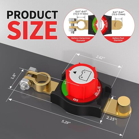 Remote Battery Disconnect Switch Battery 12V 240A Kill Switch Battery Cut Off Switch 12V Car Battery Disconnect Auto Anti Theft Kill Switch for Cars, Trucks, RVs, Boats in Saudi Arabia