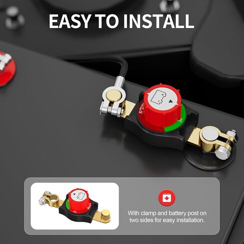 Remote Battery Disconnect Switch Battery 12V 240A Kill Switch Battery Cut Off Switch 12V Car Battery Disconnect Auto Anti Theft Kill Switch for Cars, Trucks, RVs, Boats in Saudi Arabia