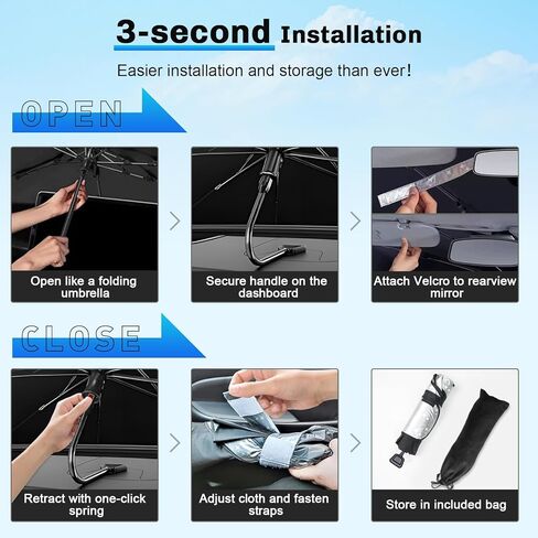 SXCY for 2019-2023 2024 Porsche Macan Windshield Sunshade 2022 2023 2024 Macan Accessories 2019-2022 2023 2024 Macan Sunshade Foldable Sun Shield for 2019-2024 Macan Sunshade Block UV Rays in Kuwait