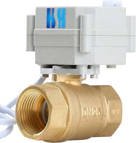 2 طريقة 3/4 "DN20 12VDC 24VDC 24VAC عادة مغلقة النحاس موقف ردود الفعل صمام كروي كهربائي بمحرك in Saudi Arabia
