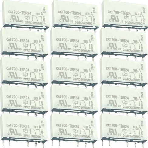 5-Piece Set of CAT700-TBR24 Relays - 24VDC 6A/250VAC, 5 Pins - Plug and Play in Saudi Arabia