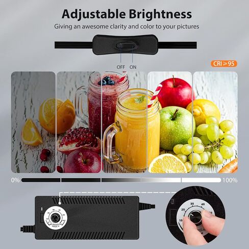 24"x16" Photo Studio Light Box Photography: Takerers 672 LED Large Lightbox for Product with Remote Control, Professional 3000-6500k Dimmable Background Shooting Tent Kit with 4 Color Backdrops in Saudi Arabia