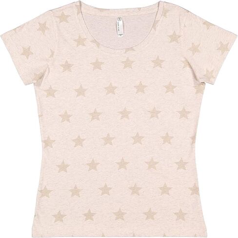 Ladies Combed Ringspun Cotton Five Star Scoop Neck Tee (3629) in Saudi Arabia