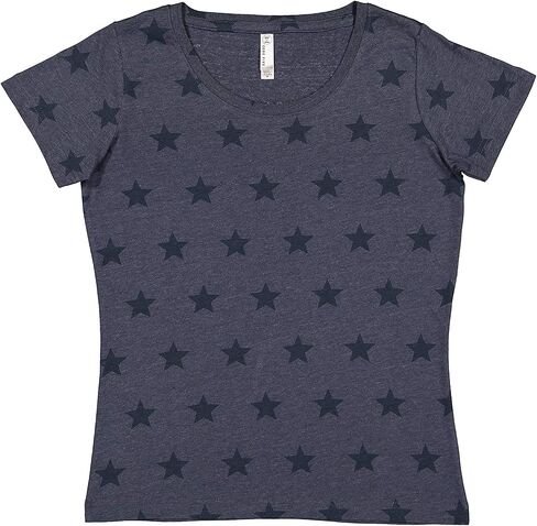 Ladies Combed Ringspun Cotton Five Star Scoop Neck Tee (3629) in Saudi Arabia