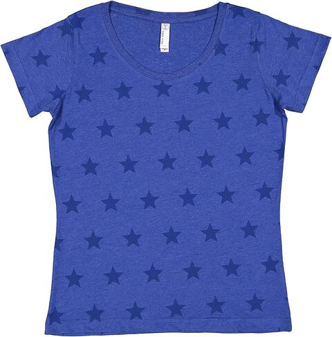 Ladies Combed Ringspun Cotton Five Star Scoop Neck Tee (3629) in Saudi Arabia