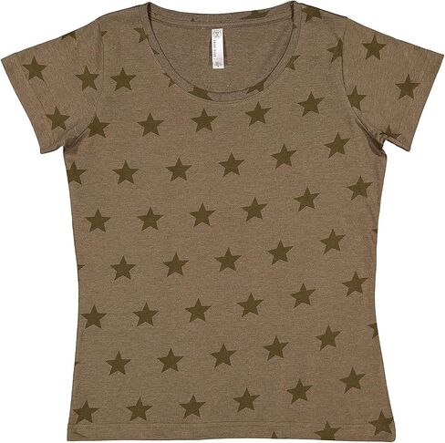 Ladies Combed Ringspun Cotton Five Star Scoop Neck Tee (3629) in Saudi Arabia