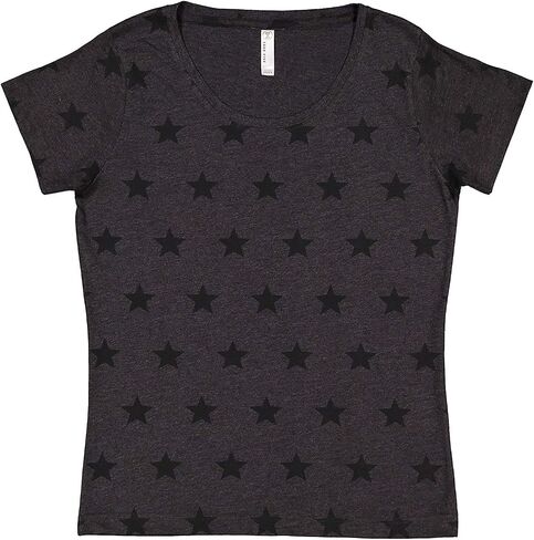 Ladies Combed Ringspun Cotton Five Star Scoop Neck Tee (3629) in Saudi Arabia