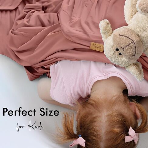 Swaddle Blankets, Baby Swaddling Wrap Nursery Blanket for Boys & Girls Unisex, Soft 95% Viscose from Bamboo and 5% Spandex, Large 45 x 45 inches, Smooth Blush Pink in Saudi Arabia