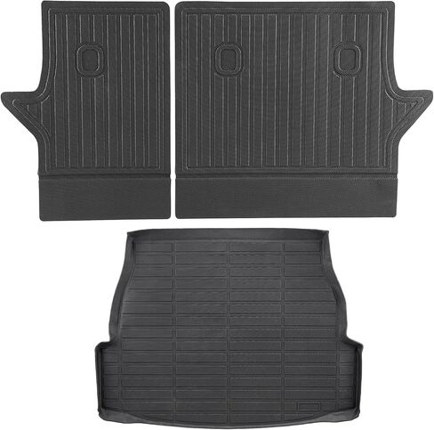 VEVOR Cargo Mat Compatible with Toyota 4Runner 7 Seater 2010-2024 Without Sliding Tray, Precise Fit Trunk Mat for SUVs, TPE Trunk Protector Replacement, Black (1PCS) in Saudi Arabia