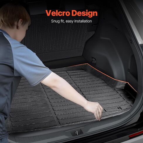 VEVOR Cargo Mat Compatible with Toyota 4Runner 7 Seater 2010-2024 Without Sliding Tray, Precise Fit Trunk Mat for SUVs, TPE Trunk Protector Replacement, Black (1PCS) in Saudi Arabia