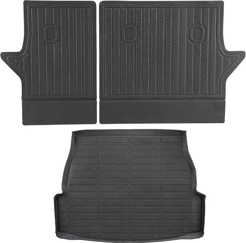 VEVOR Cargo Mat Compatible with Toyota 4Runner 7 Seater 2010-2024 Without Sliding Tray, Precise Fit Trunk Mat for SUVs, TPE Trunk Protector Replacement, Black (1PCS) in Saudi Arabia