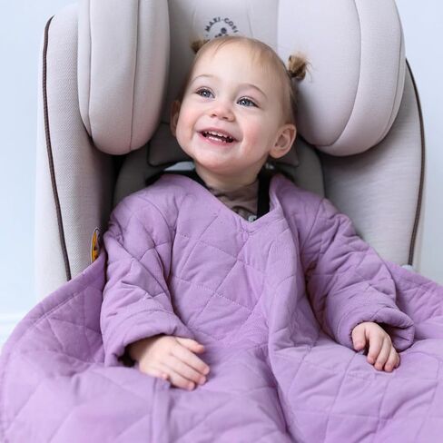 Buckle Me Baby Cozier Car Seat Blanket - Quilted Wearable Blanket with Sleeves - Ultra-Soft & Breathable - Jacket Alternative for Kids and Babies in Saudi Arabia