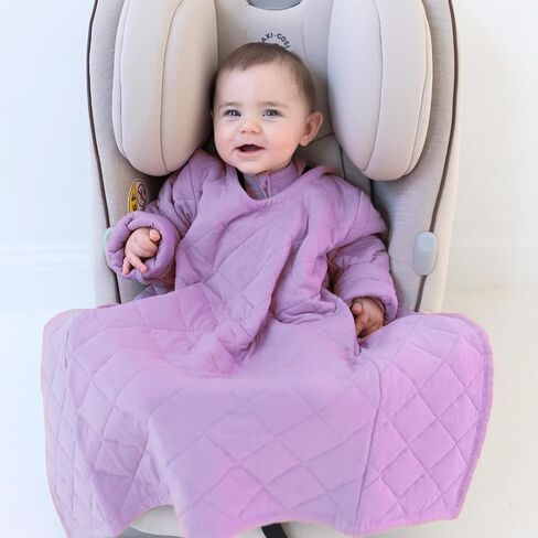 Buckle Me Baby Cozier Car Seat Blanket - Quilted Wearable Blanket with Sleeves - Ultra-Soft & Breathable - Jacket Alternative for Kids and Babies in Saudi Arabia
