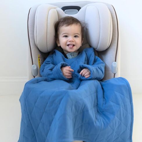 Buckle Me Baby Cozier Car Seat Blanket - Quilted Wearable Blanket with Sleeves - Ultra-Soft & Breathable - Jacket Alternative for Kids and Babies in Saudi Arabia