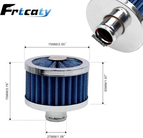 23MM High Flow Vent Valve Cover Breather Filter Universal Car Air Filter Cold Air Intake Filter Small Air Filter Breather Universal Air Vent Cover BLACK in Saudi Arabia
