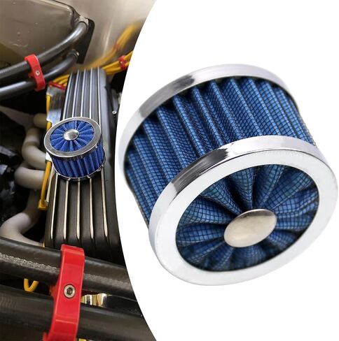 23MM High Flow Vent Valve Cover Breather Filter Universal Car Air Filter Cold Air Intake Filter Small Air Filter Breather Universal Air Vent Cover BLACK in Saudi Arabia