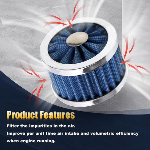 23MM High Flow Vent Valve Cover Breather Filter Universal Car Air Filter Cold Air Intake Filter Small Air Filter Breather Universal Air Vent Cover BLACK in Saudi Arabia