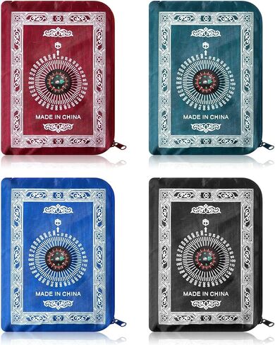 8 Pcs Portable Travel Prayer Mat with Compass Islamic Waterproof Polyester Prayer Rug Muslim Prayer Carpet with Pocket Sized Carry Bag for Muslim Ramadan Gifts (60 cm x 100 Cm) in Saudi Arabia