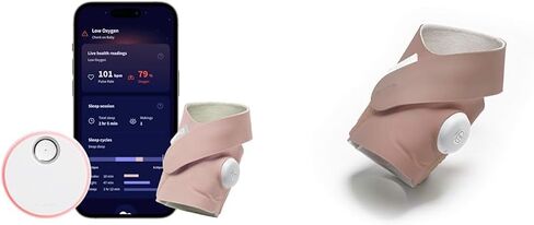 شاشة owlet Dream Sock® Smart Baby مع جورب دباني إضافي in Saudi Arabia