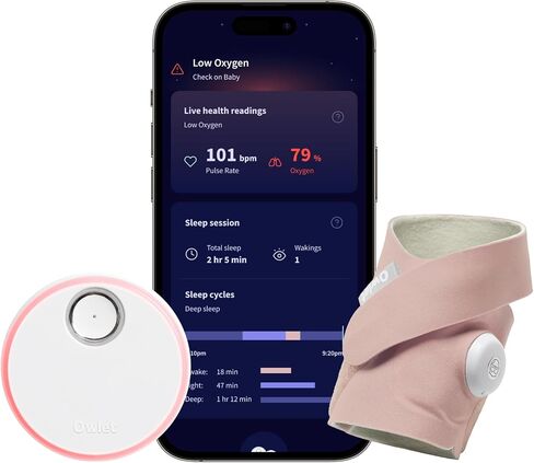 شاشة owlet Dream Sock® Smart Baby مع جورب دباني إضافي in Saudi Arabia