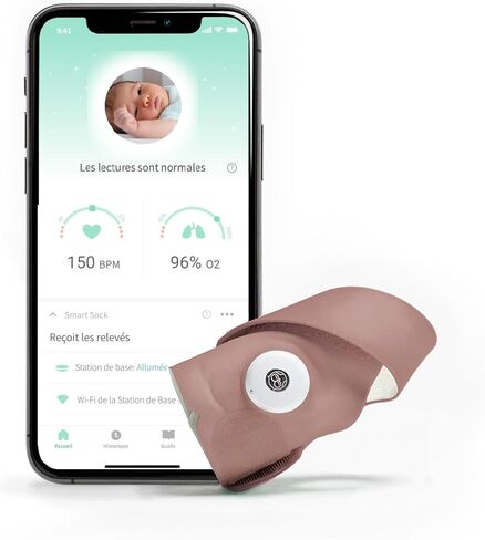 شاشة owlet Dream Sock® Smart Baby مع جورب دباني إضافي in Saudi Arabia